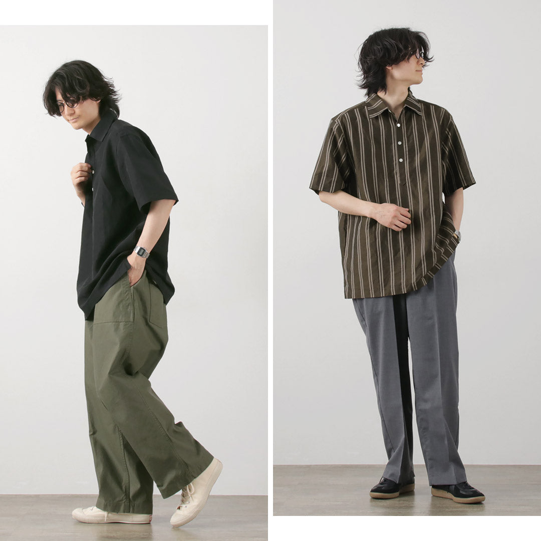 Poloshirt tissé en lin Rococo / Cupro