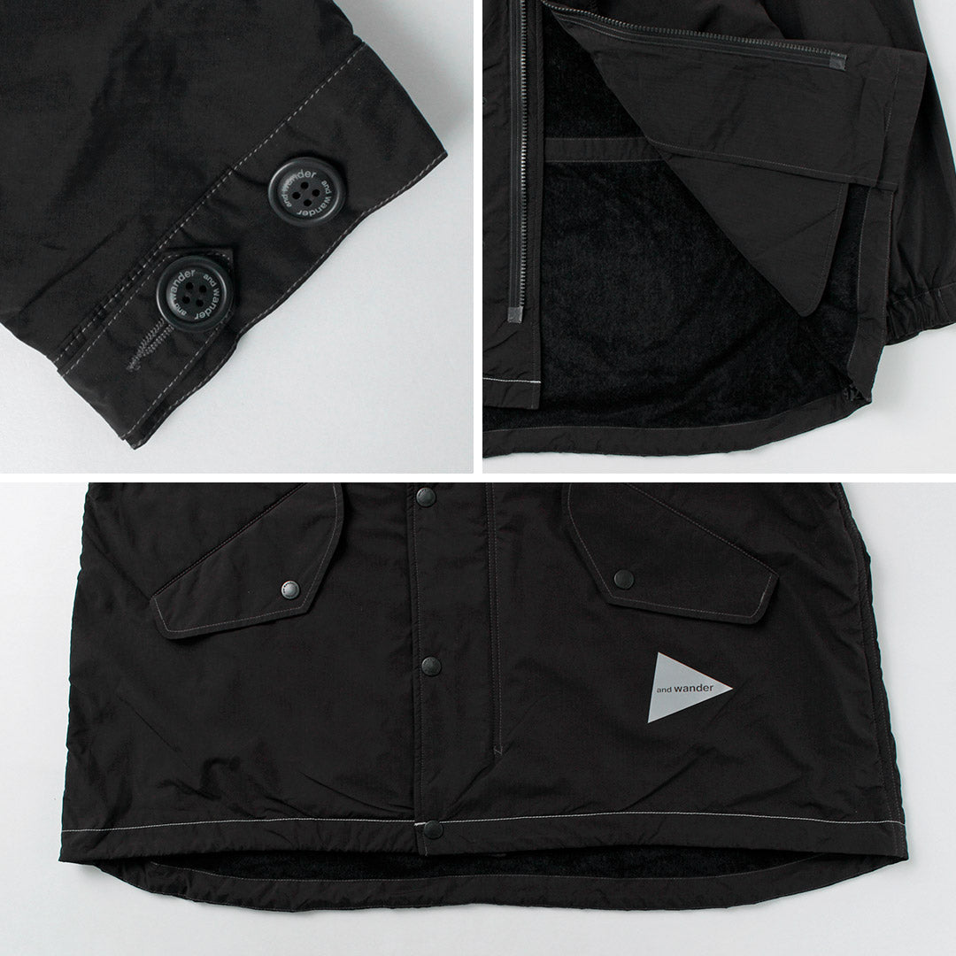 AND WANDER / Manteau OCTA en queue de poisson