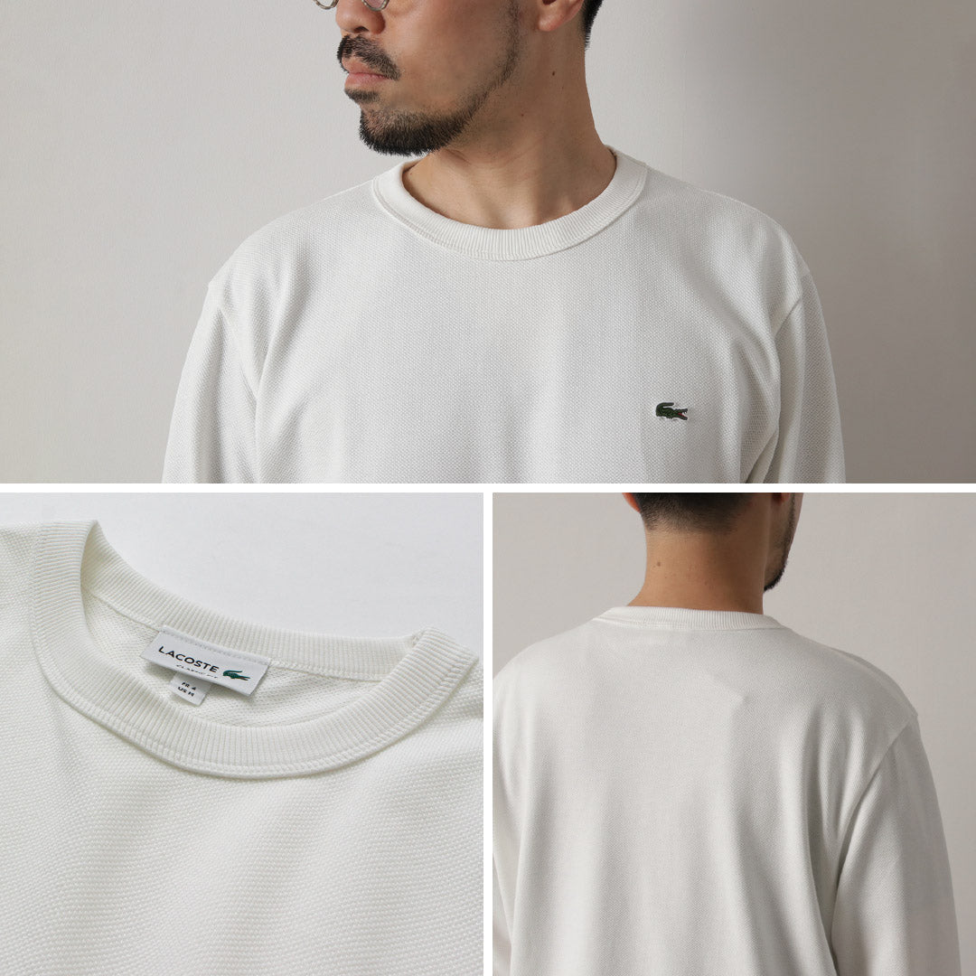 LACOSTE / T-shirt à manches longues en piqué coupe classique
