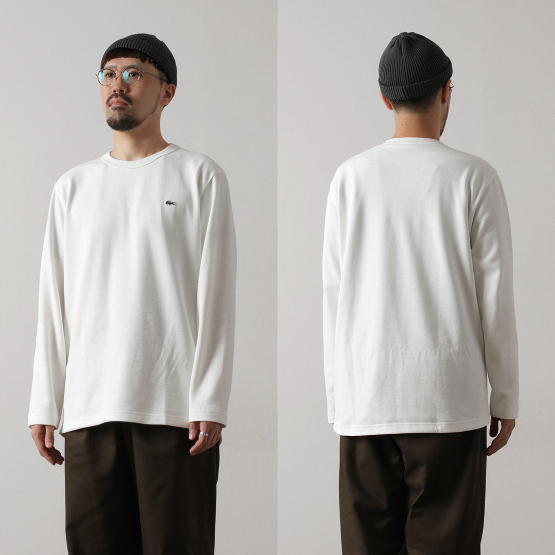 LACOSTE / T-shirt à manches longues en piqué coupe classique
