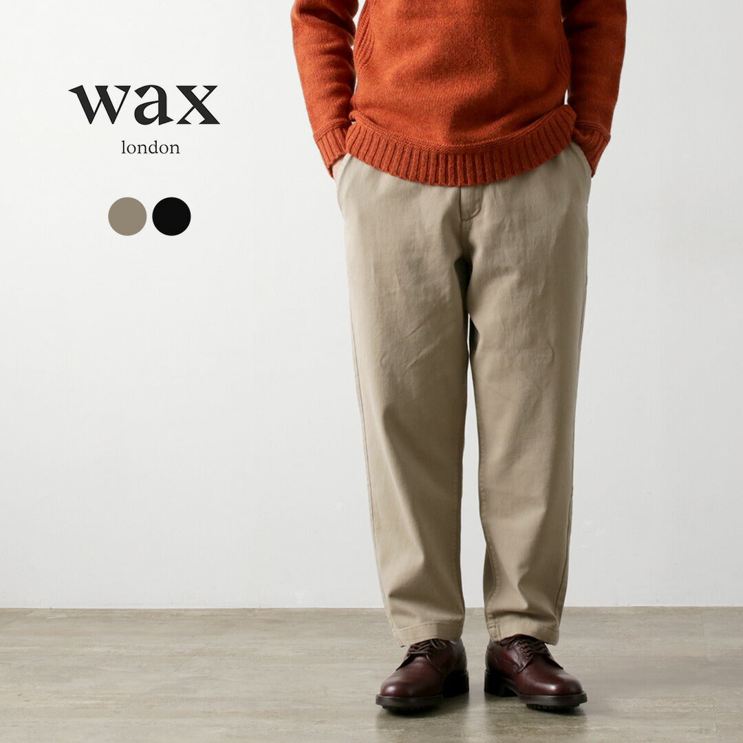 WAX LONDON / Pantalon Cart Sergé de Coton