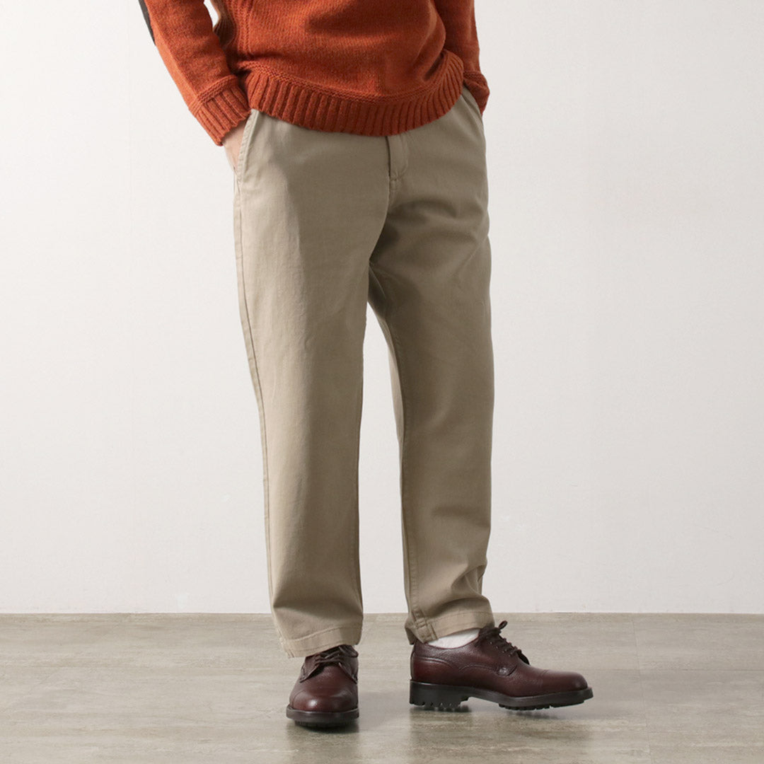 WAX LONDON / Pantalon Cart Sergé de Coton