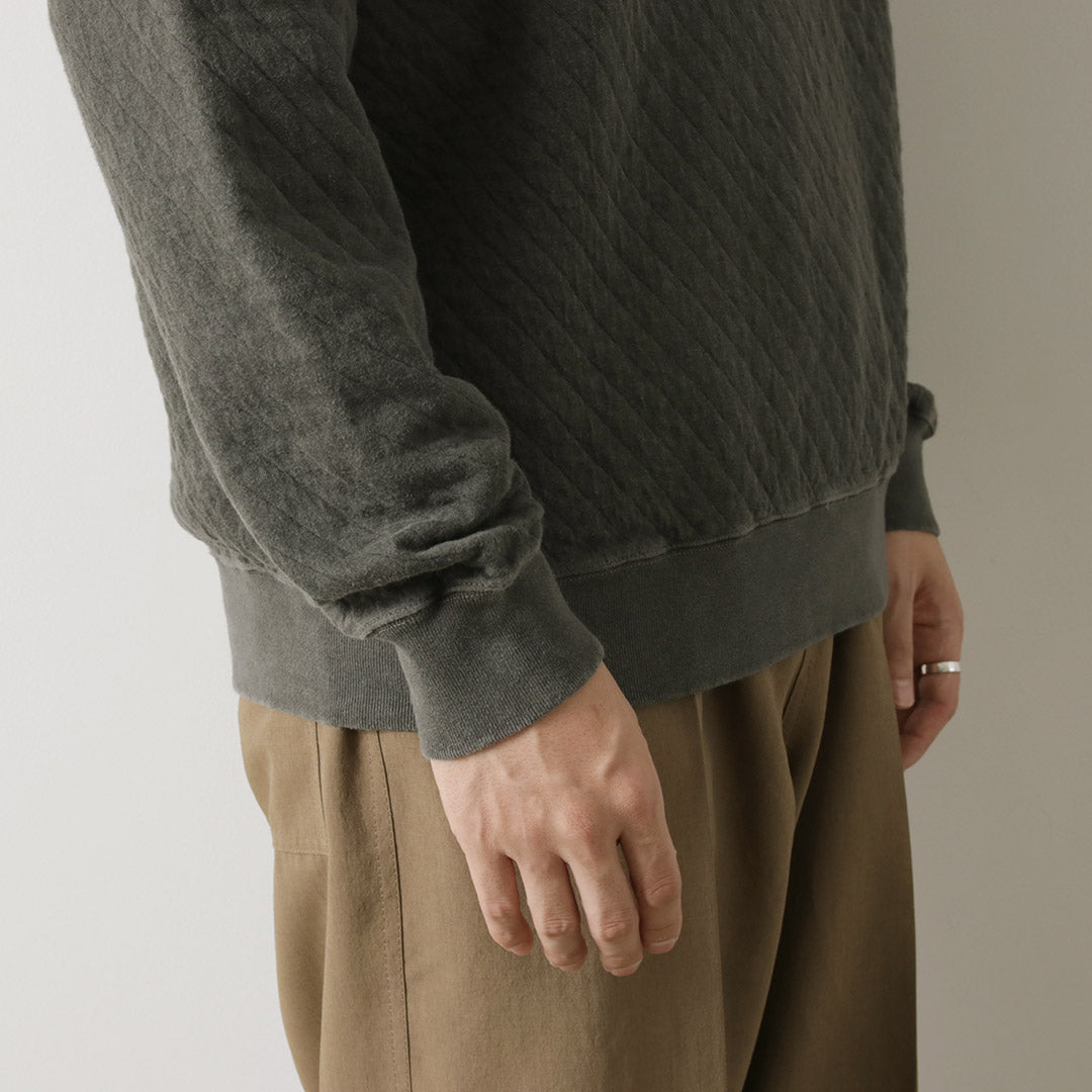 GOOD ON / Chemise matelassée à manches longues et col rond raglan Photoelectron