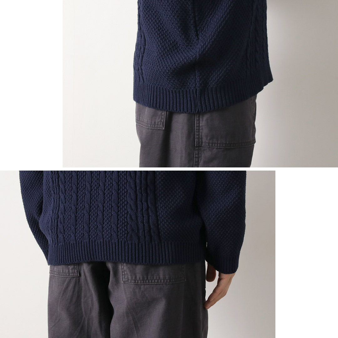 BINGHAMTON KNITING COMPANY / 渔夫套头棉针织衫