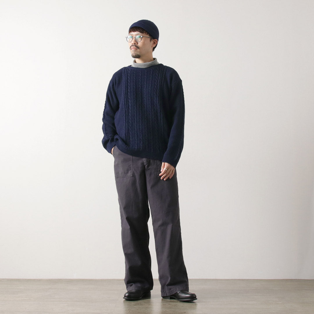 BINGHAMTON KNITING COMPANY / 渔夫套头棉针织衫