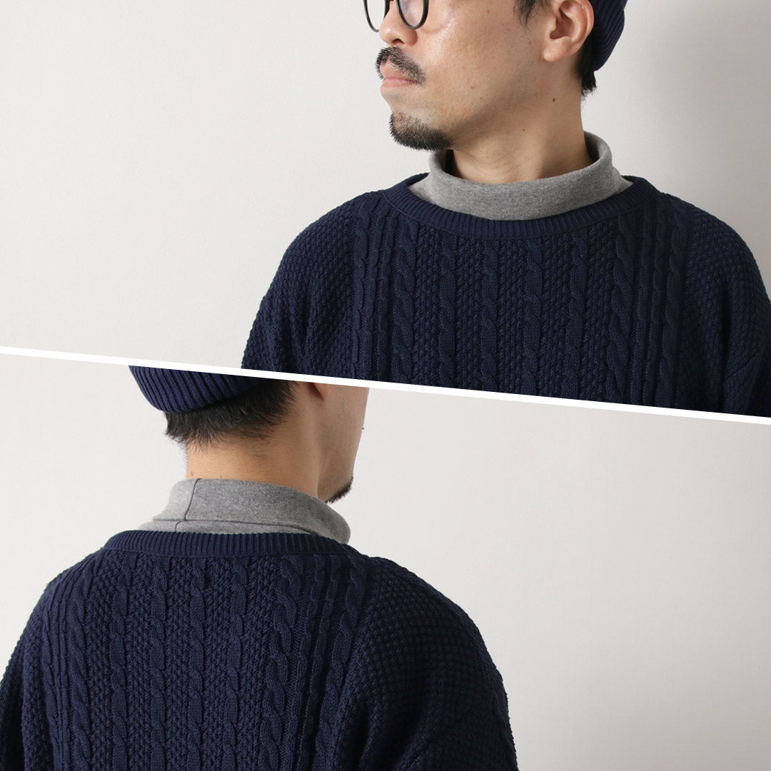 BINGHAMTON KNITING COMPANY / 渔夫套头棉针织衫