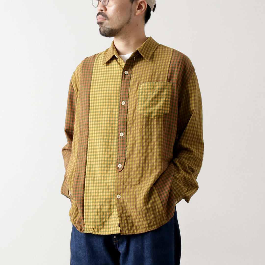DIP/DZT / Camisa combinada a cuadros