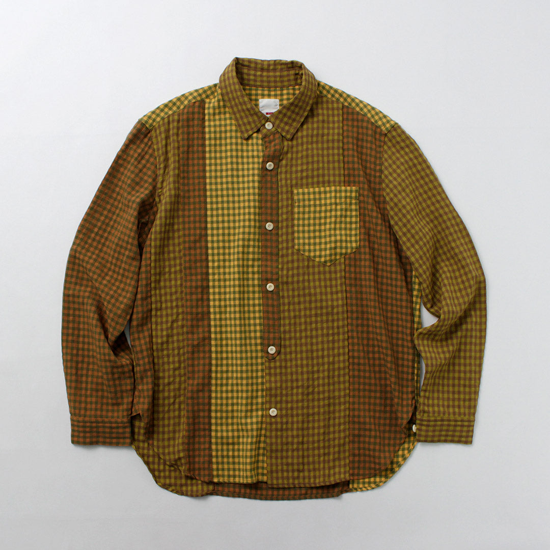 DIP/DZT / Camisa combinada a cuadros