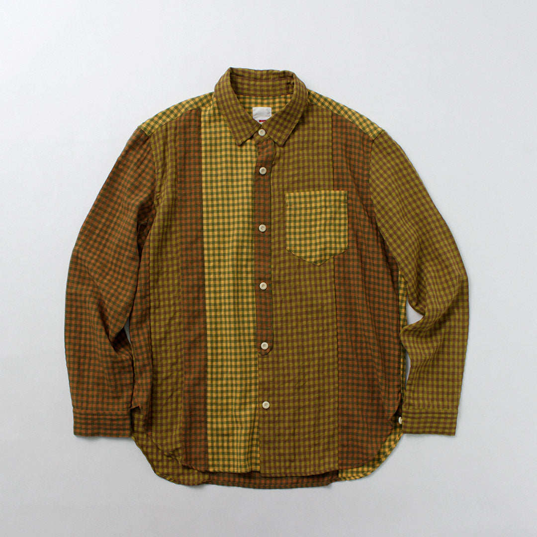 DIP/DZT / Chemise combinée à carreaux