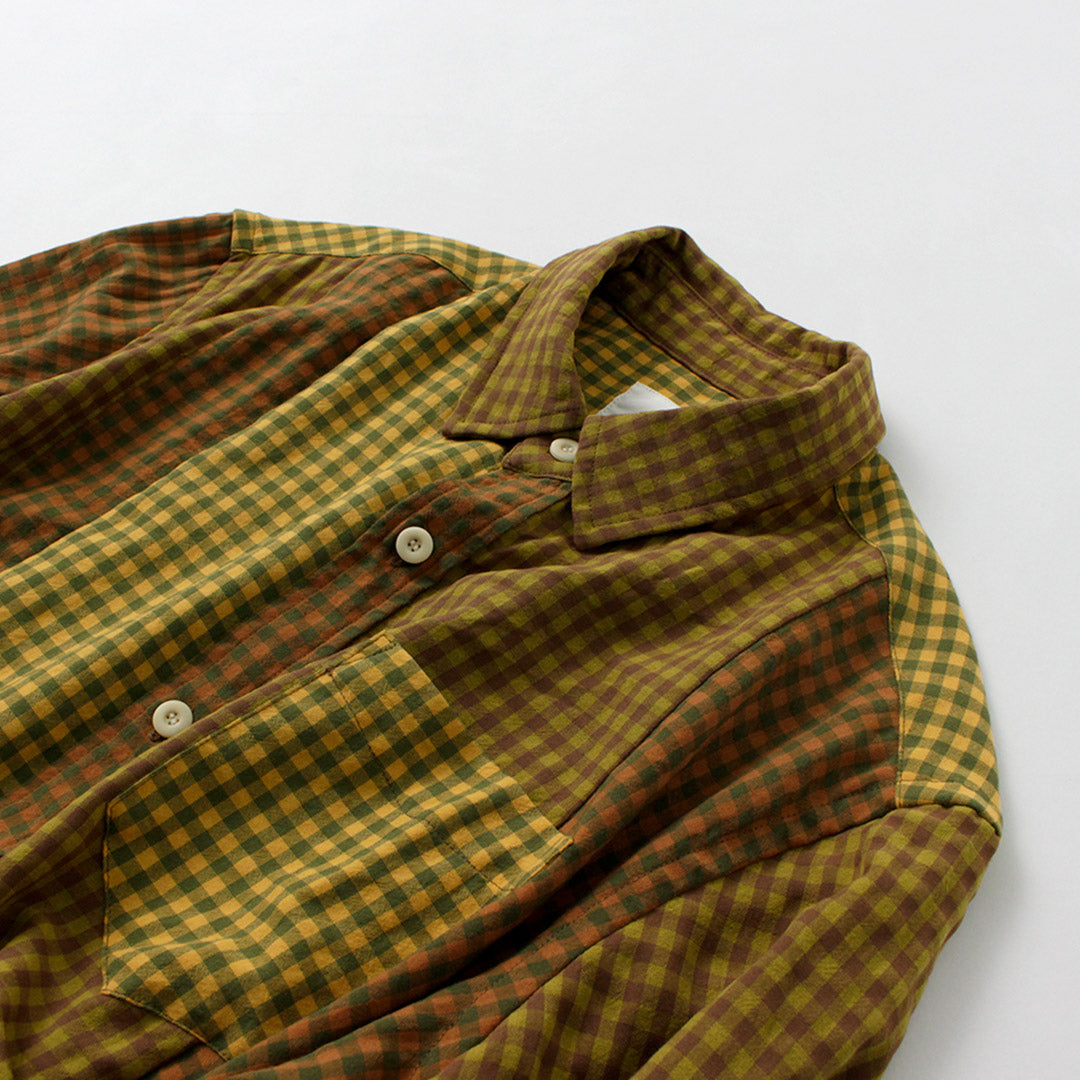 DIP/DZT / Chemise combinée à carreaux