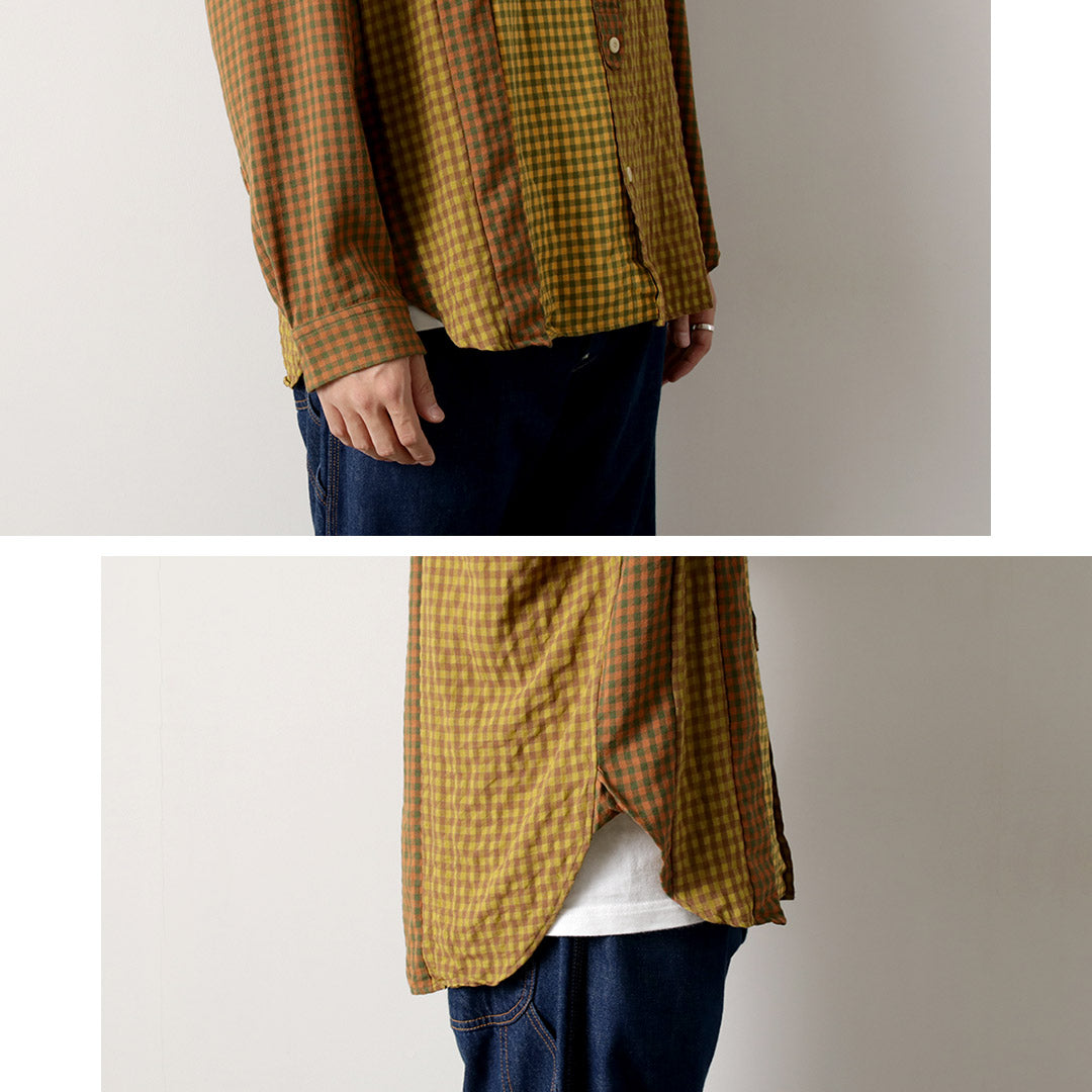 DIP/DZT / Chemise combinée à carreaux