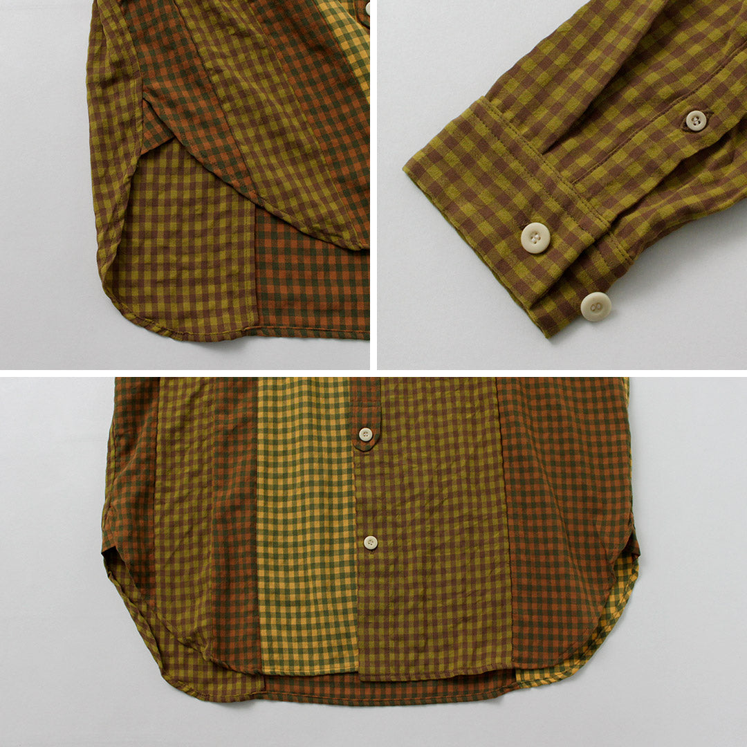DIP/DZT / Chemise combinée à carreaux