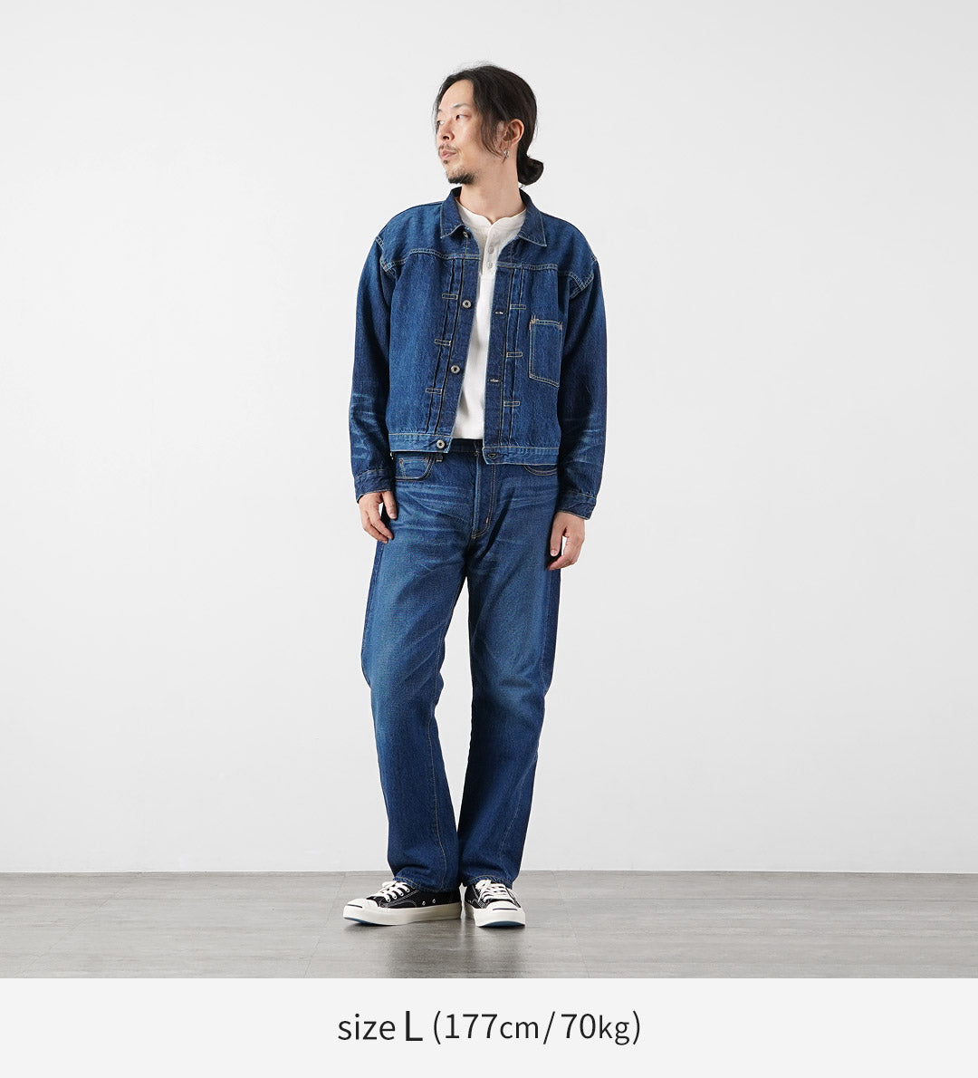 REMI RELIEF / Veste en jean modèle WWll 12oz Bleu