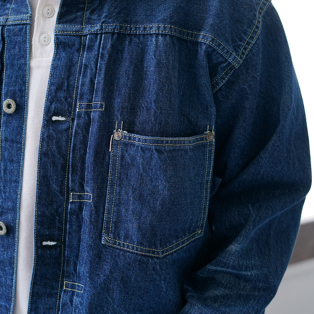 REMI RELIEF / Veste en jean modèle WWll 12oz Bleu