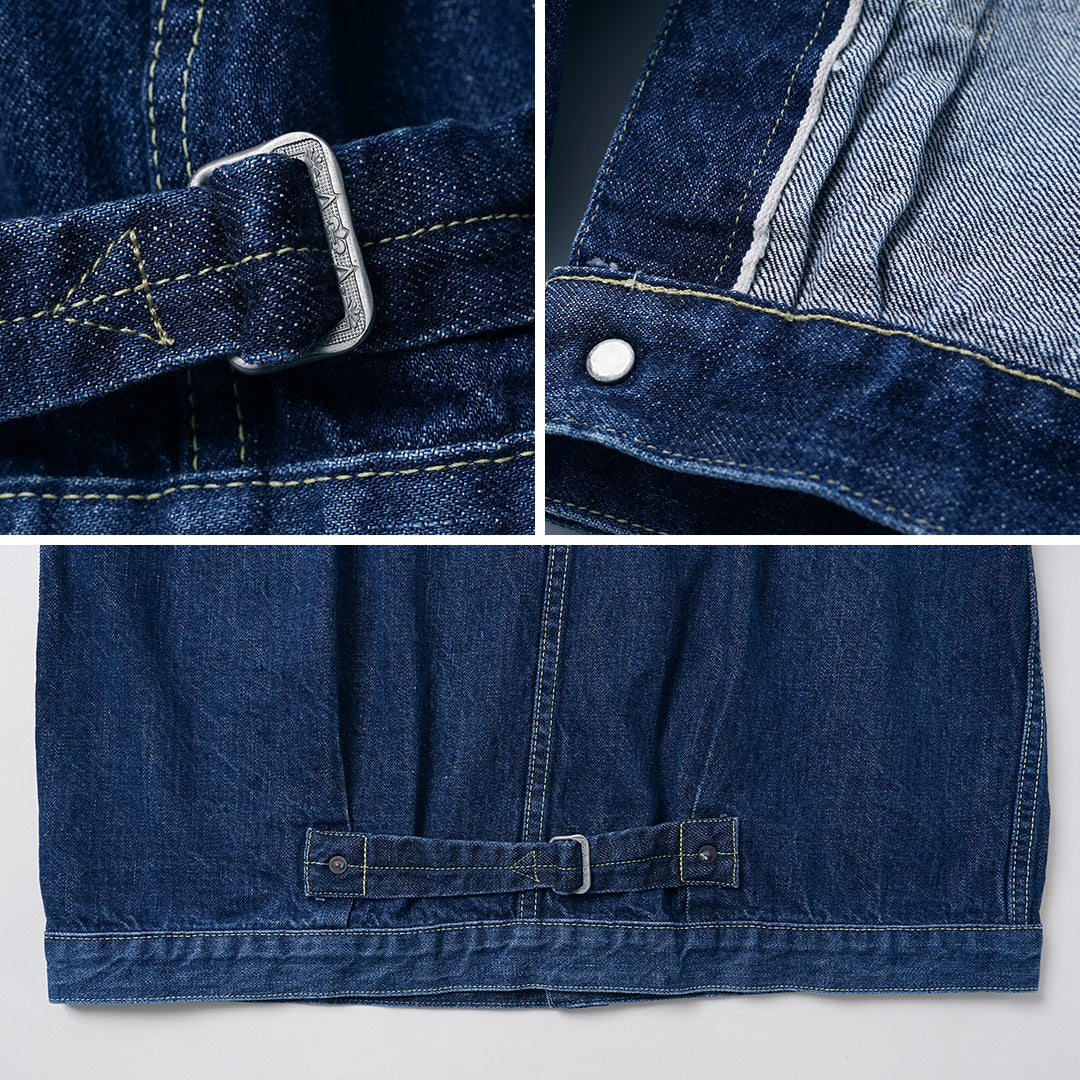 REMI RELIEF / Veste en jean modèle WWll 12oz Bleu
