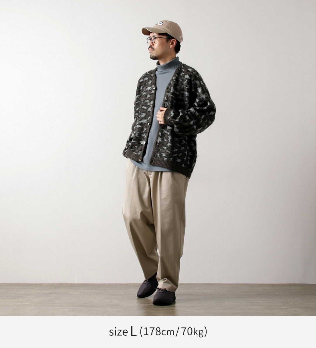TOWNCRAFT / Cardigan raglan à poils longs
