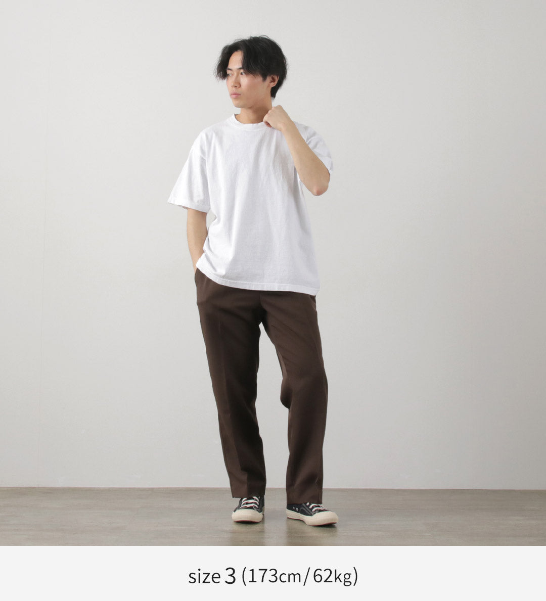 광산 / 짧은 슬리브 승무원 티셔츠