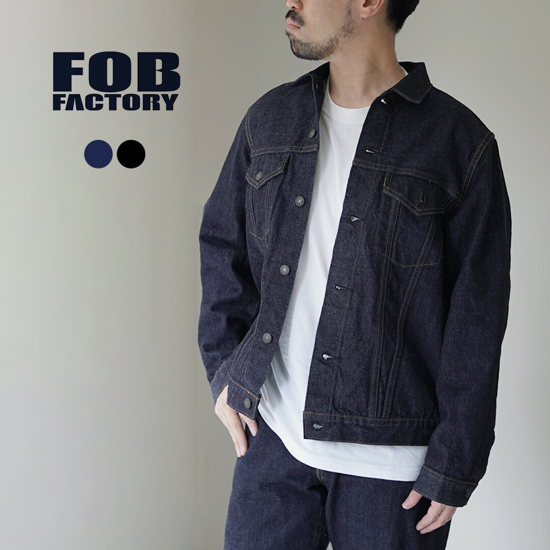 FOB FACTORY / F2444 Selvedge Denim 3rd-type Jacket