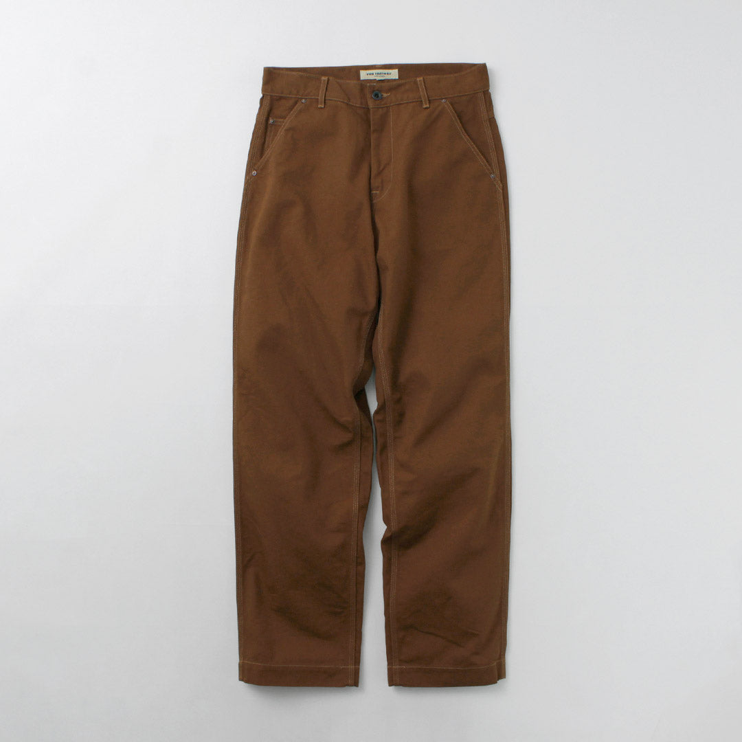 FOB FACTORY / F0530 Pantalón de trabajo de algodón pato