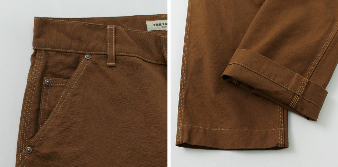 FOB FACTORY / F0530 Pantalón de trabajo de algodón pato