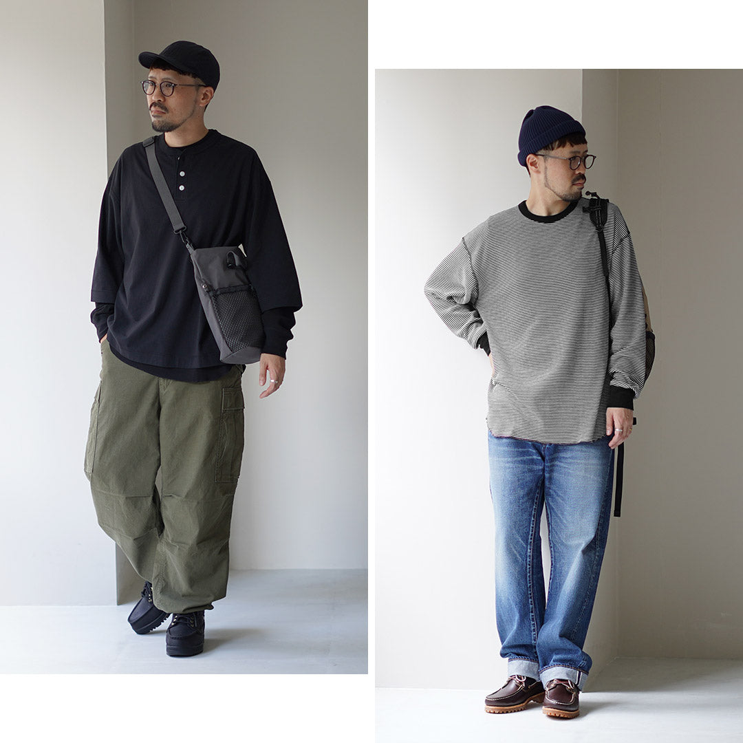 HEALTHKNIT / 2 Pack T-Shirt 7/10 Sleeve + Long Sleeve Waffle