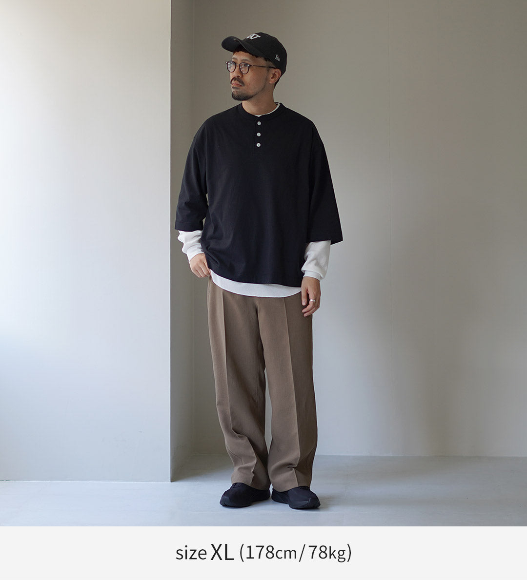 HEALTHKNIT / 2 Pack T-Shirt 7/10 Sleeve + Long Sleeve Waffle