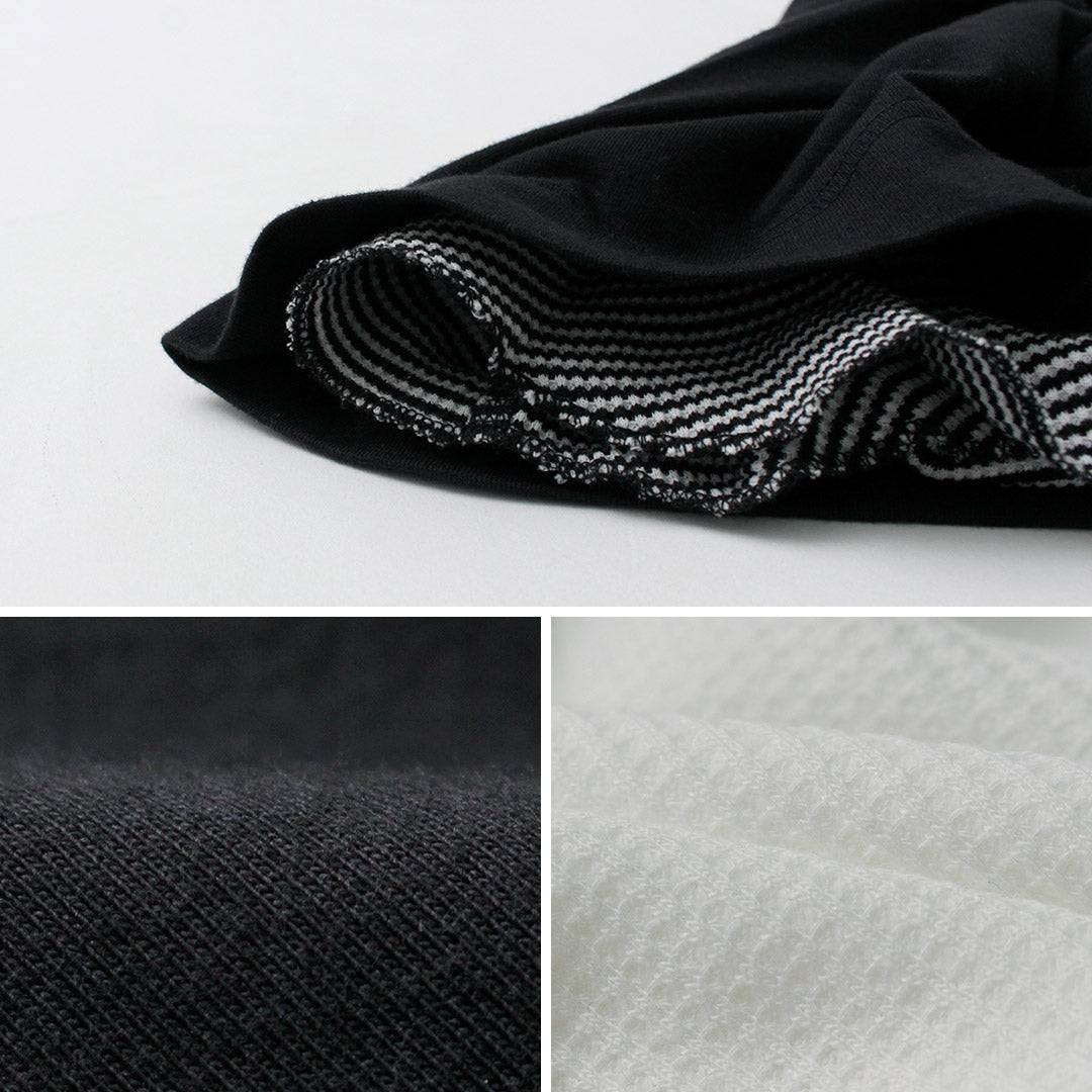 HEALTHKNIT / 2 Pack T-Shirt 7/10 Sleeve + Long Sleeve Waffle