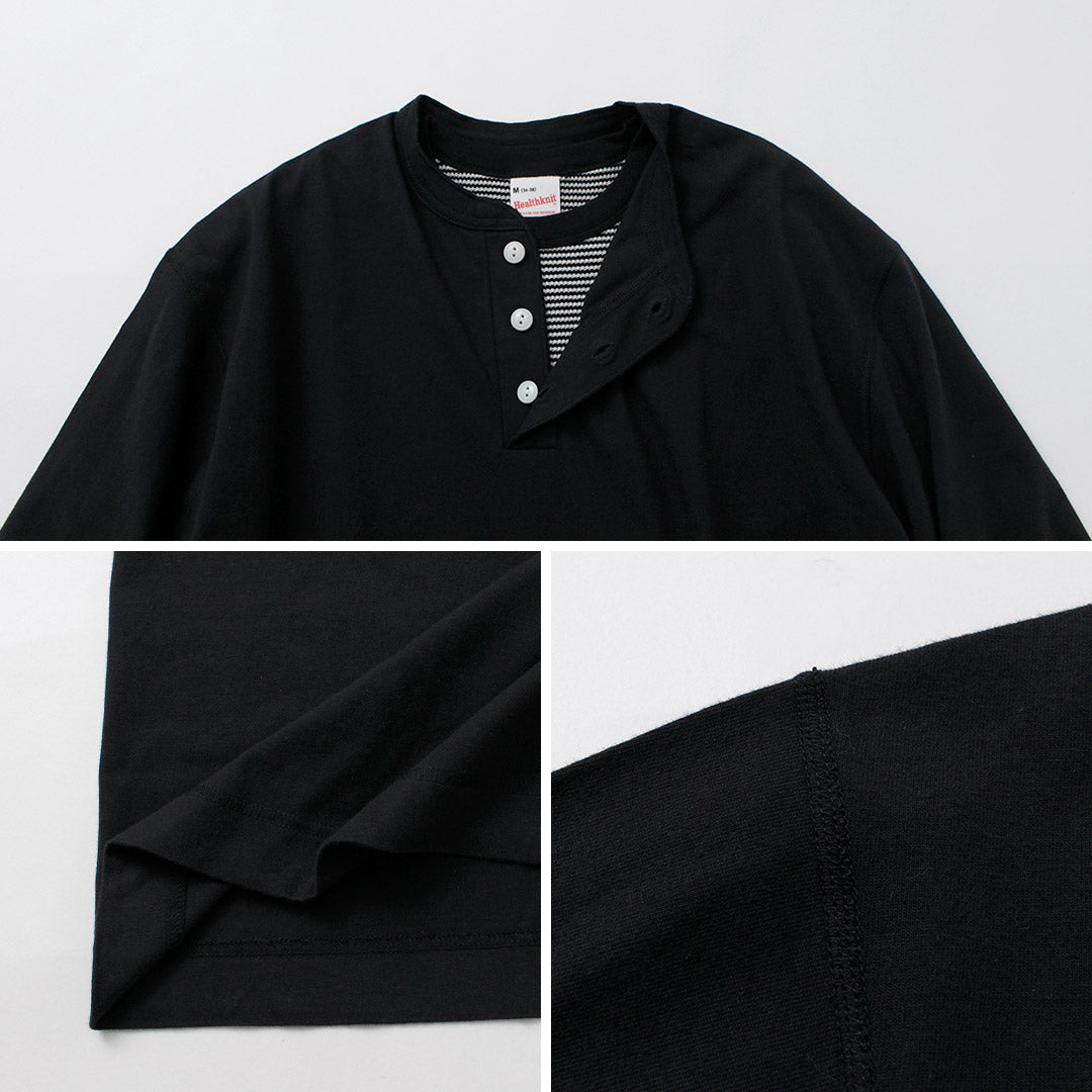 HEALTHKNIT / 2 Pack T-Shirt 7/10 Sleeve + Long Sleeve Waffle