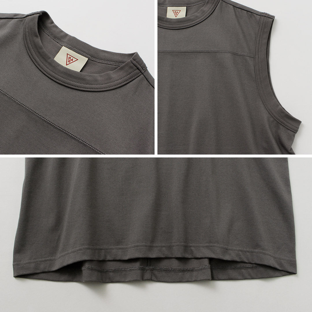 Camiseta sin mangas seca de trapo /