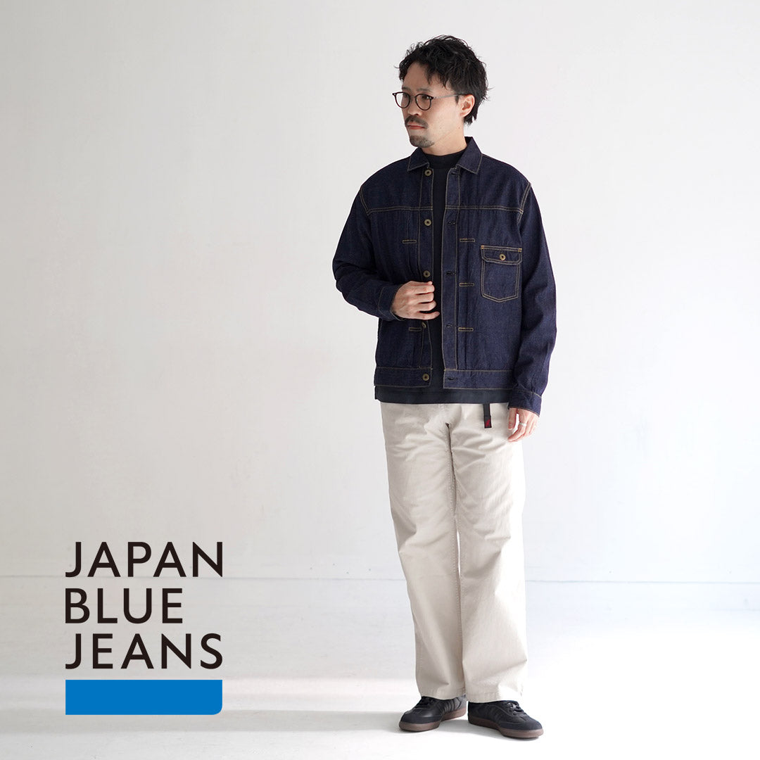日本蓝色牛仔裤 / 轻质镶边 8 盎司 1 种牛仔夹克