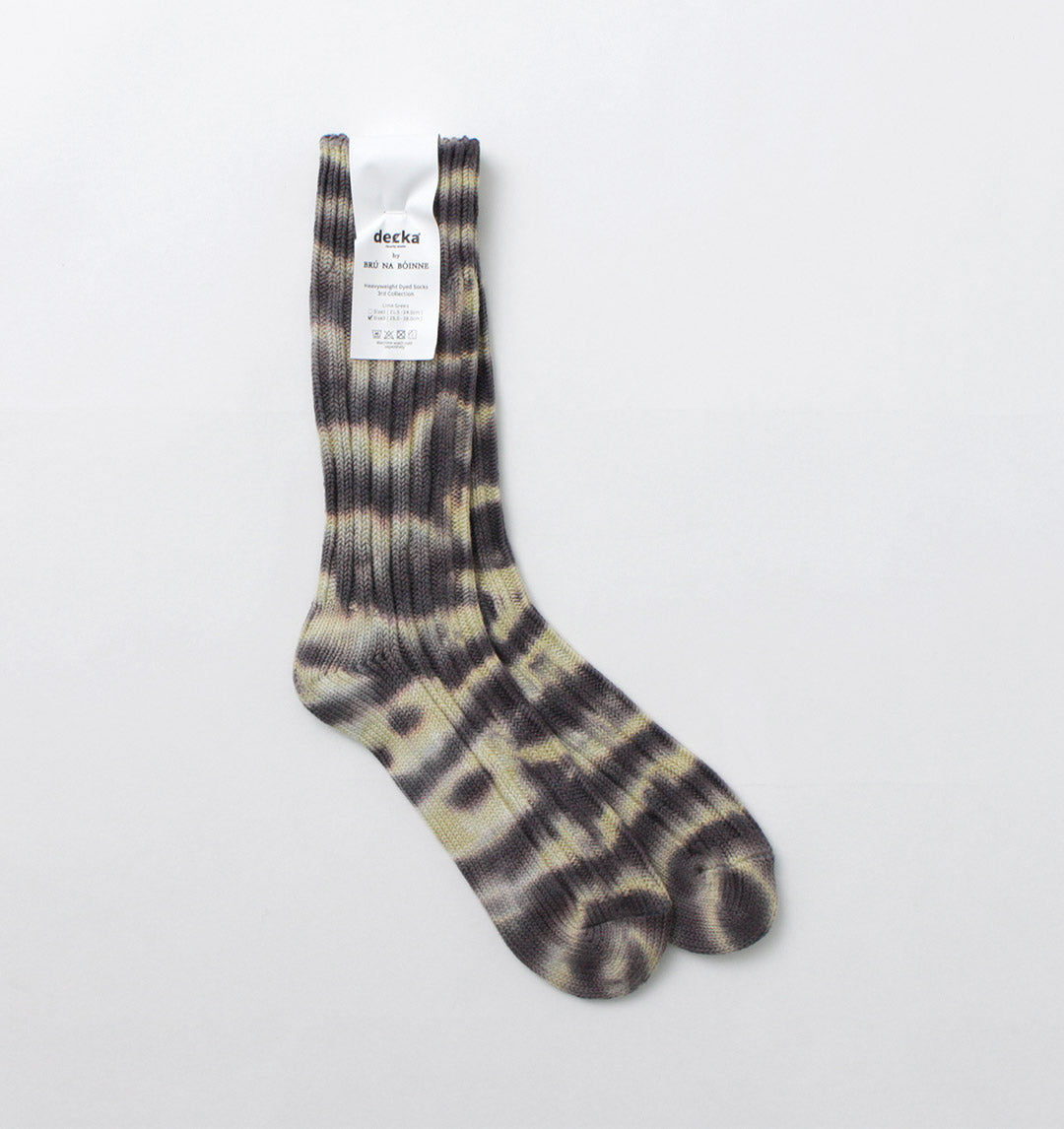 CALCETINES DE CALIDAD DECKA / Calcetines pesados ​​teñidos anudados
