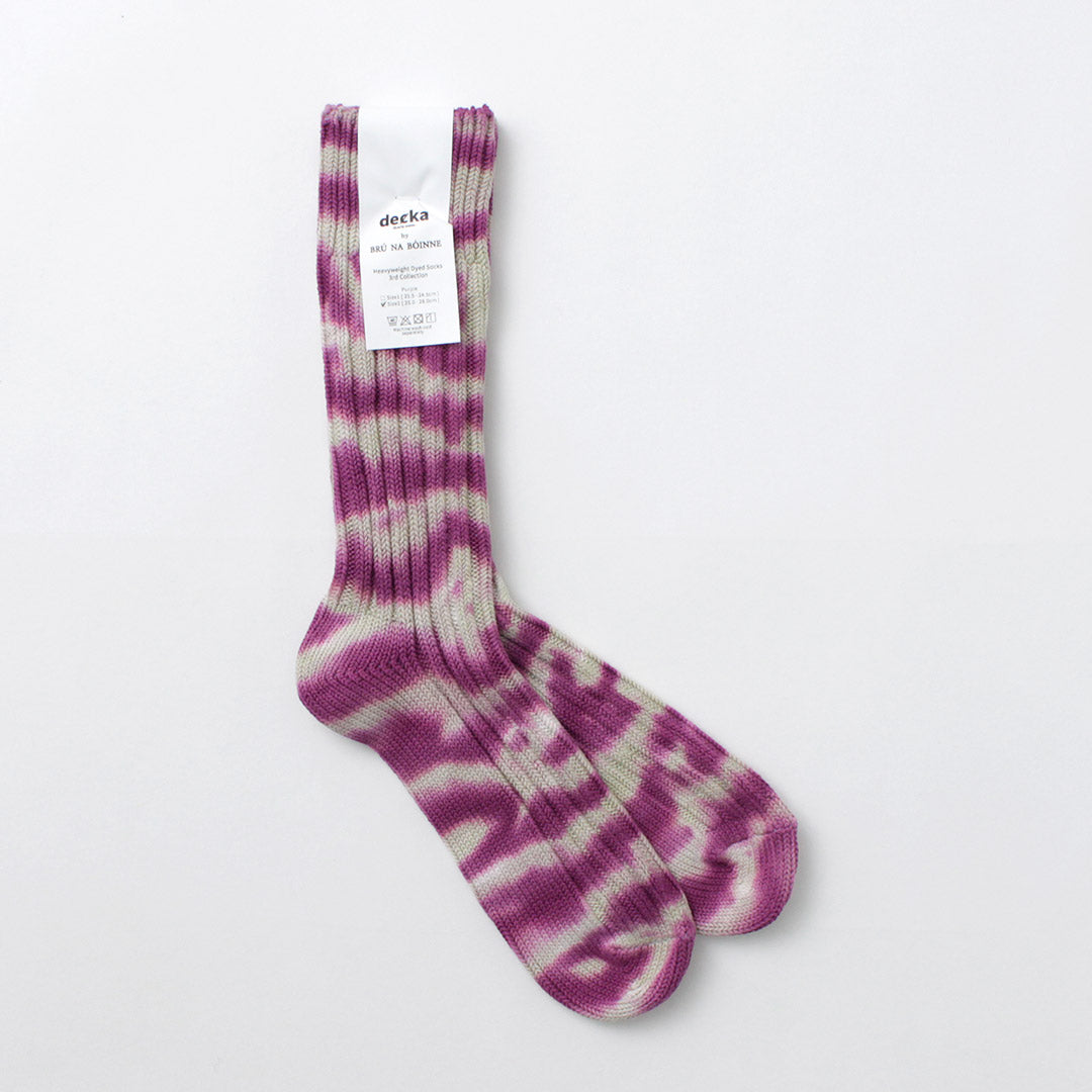 CALCETINES DE CALIDAD DECKA / Calcetines pesados ​​teñidos anudados