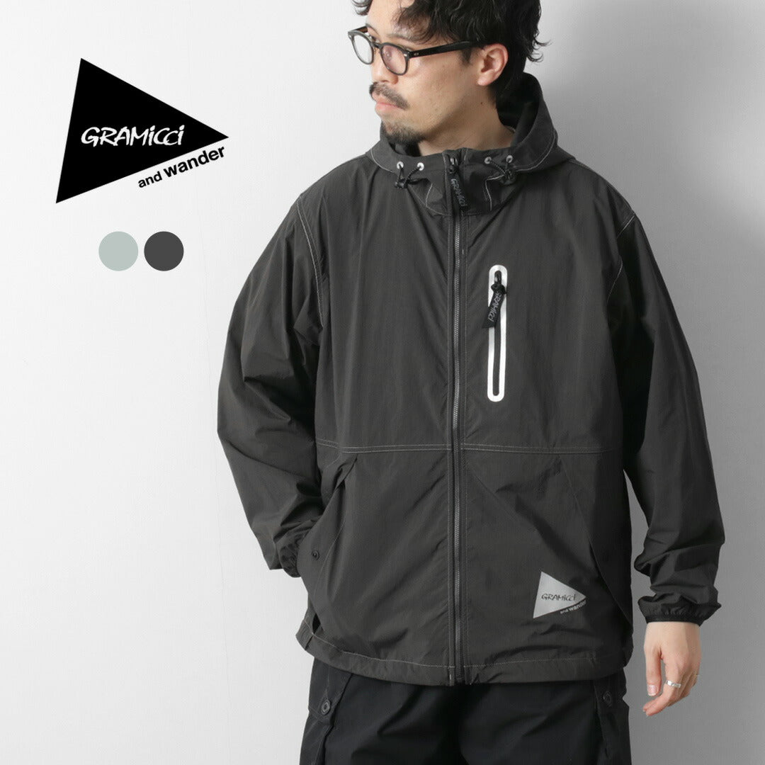 AND WANDER / Gramicci Collaboration Veste en nylon blush
