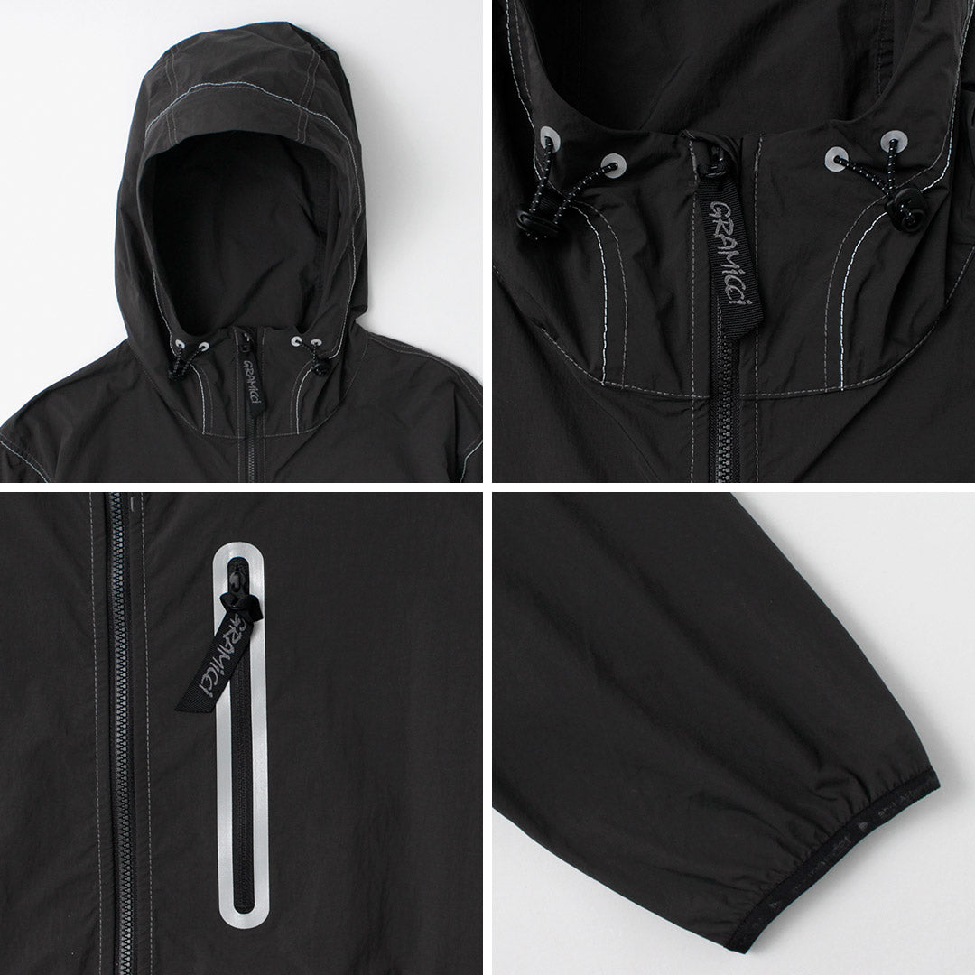 AND WANDER / Gramicci Collaboration Veste en nylon blush