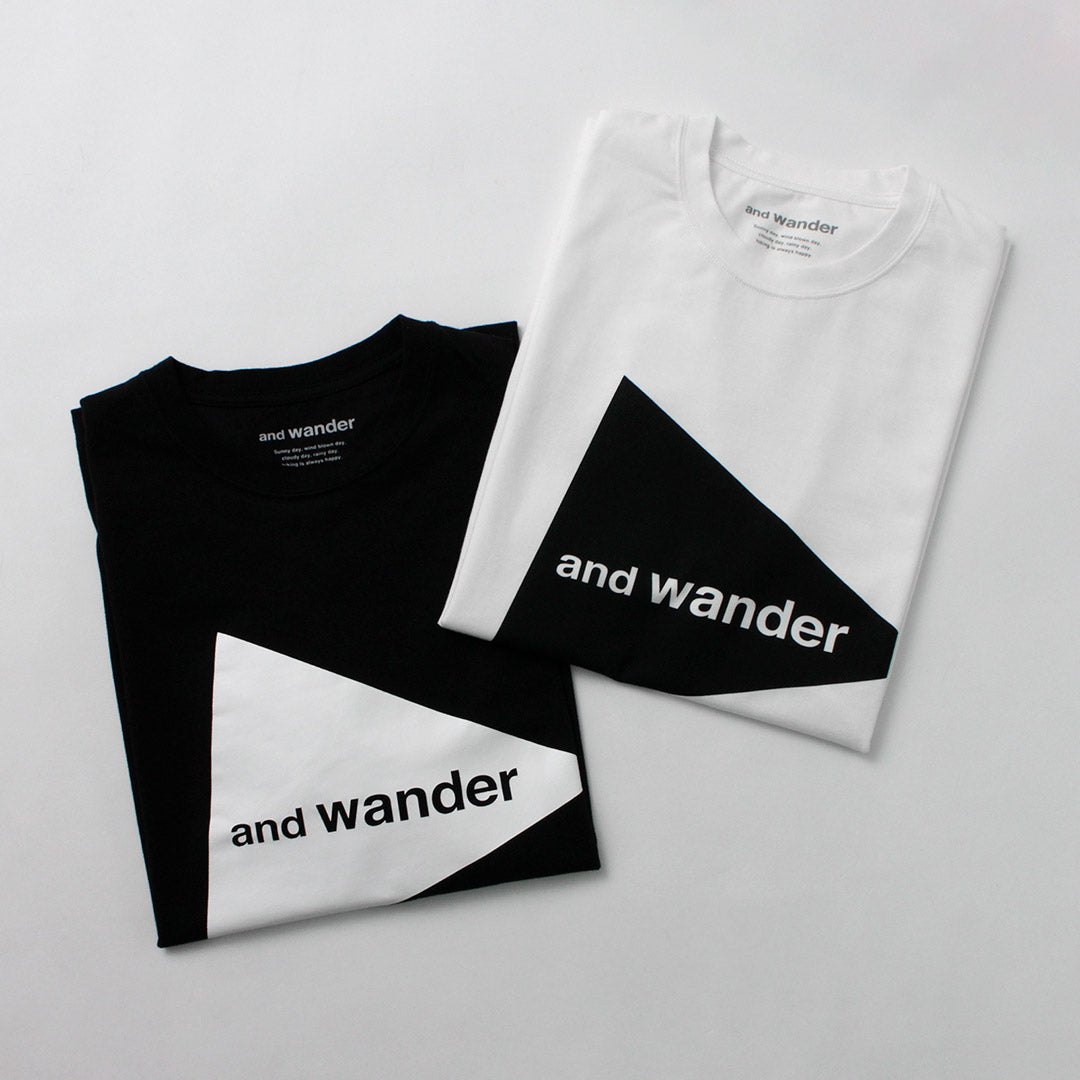 AND WANDER / 大徽標短袖 T 卹