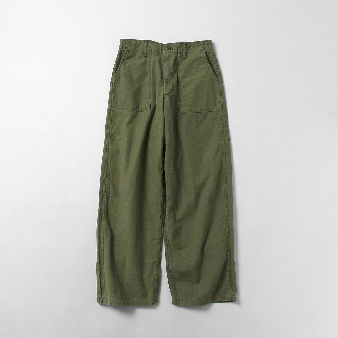 JEANS AZUL JAPÓN / Pantalón Baker Ancho Satén Espalda Teñido de Azufre