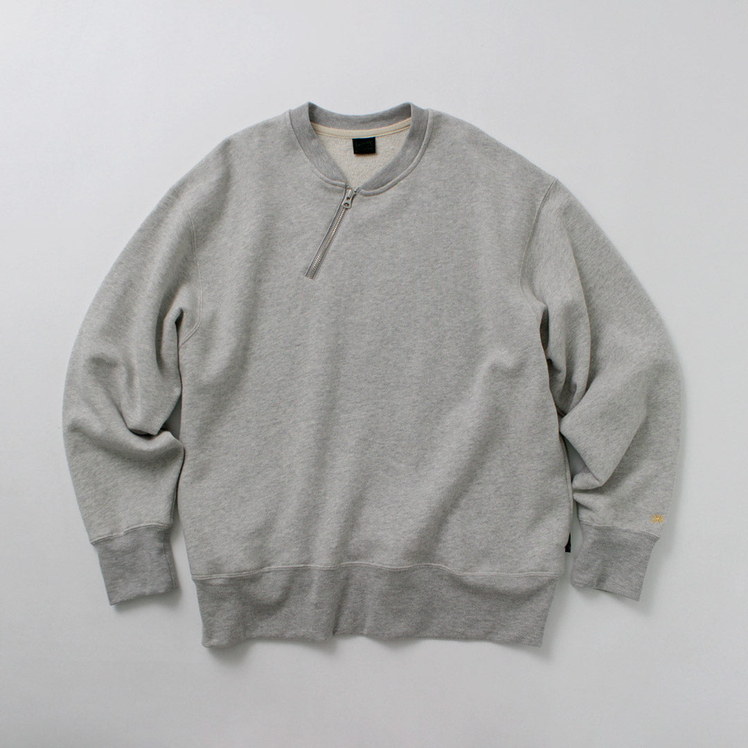 GOHEMP / Sweat ras du cou demi-zip