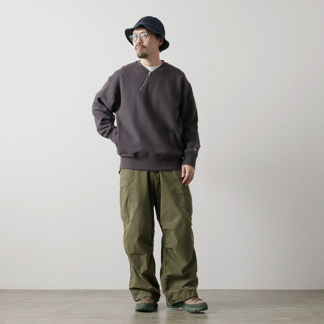 GOHEMP / Sweat ras du cou demi-zip