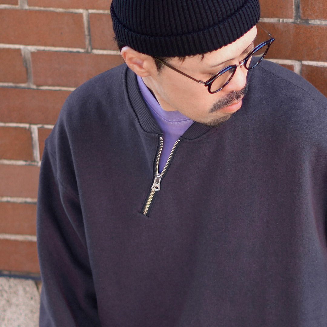 GOHEMP / Sweat ras du cou demi-zip