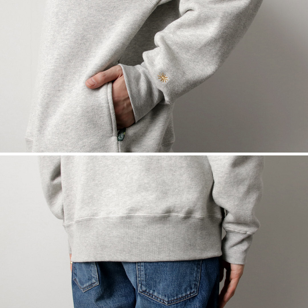 GOHEMP / Sweat ras du cou demi-zip