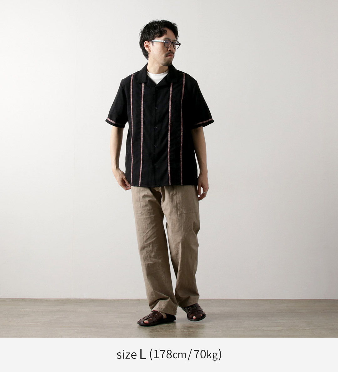 WAX LONDON / Camisa Didcot Manga Corta Dobby Abierto Rayas