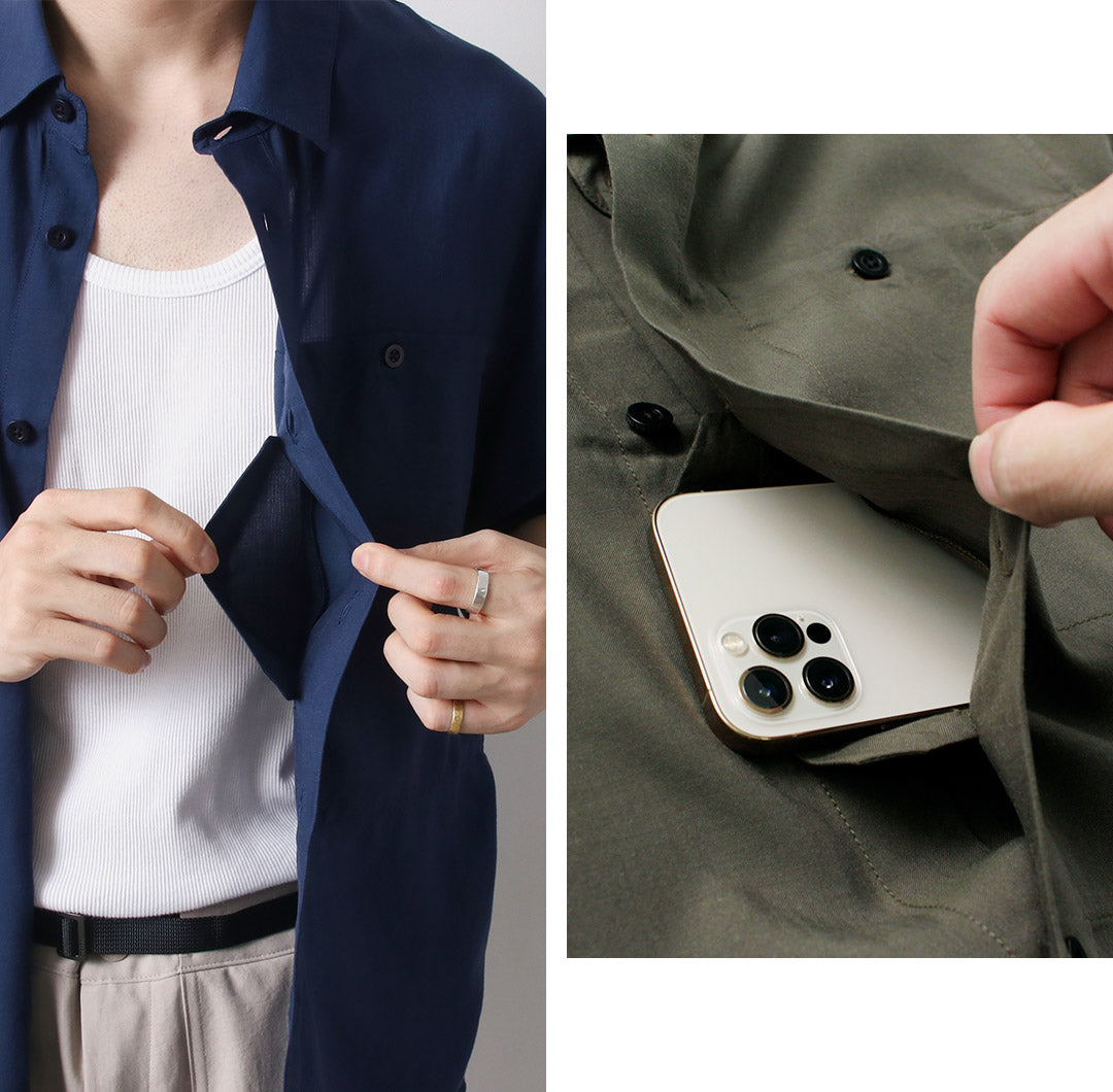 HOUDINI / Camisa de manga corta con diseño de árbol para hombre