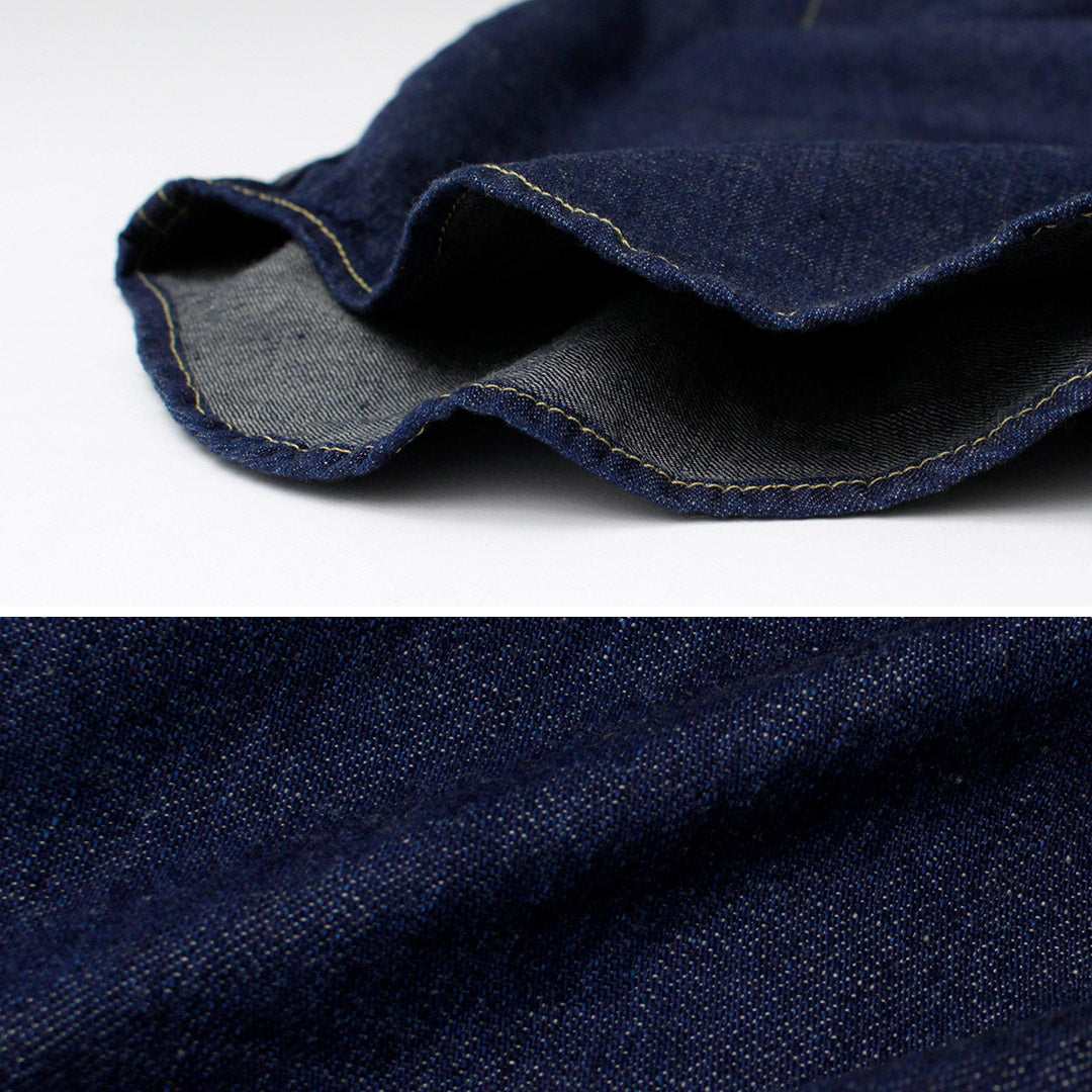 REMI RELIEF / Camisa vaquera vaquera con solapa de dientes de sierra de 8,5 oz