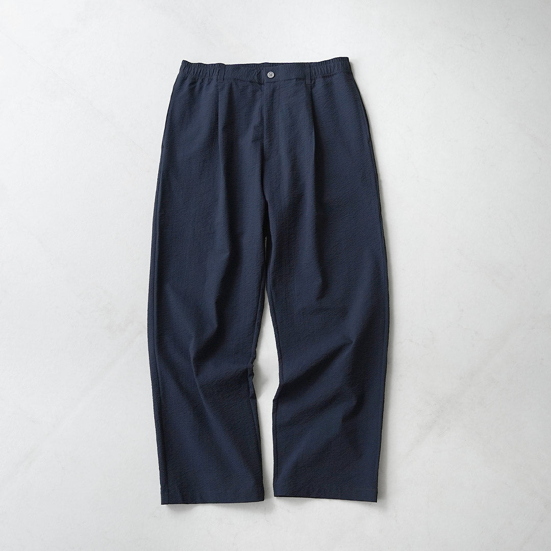 THOUSAND MILE / Seersucker Pleated Trousers