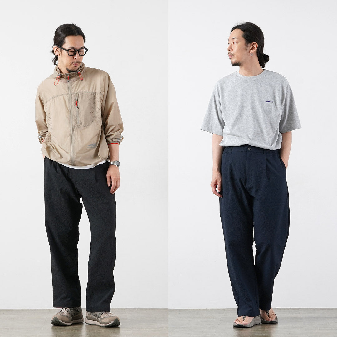 THOUSAND MILE / Seersucker Pleated Trousers