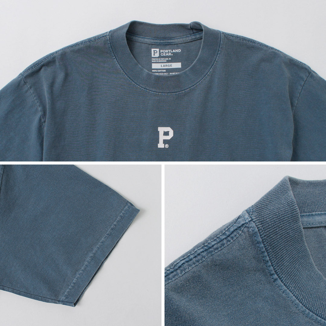 PORTLAND GEAR / Camiseta con logo de pieza central
