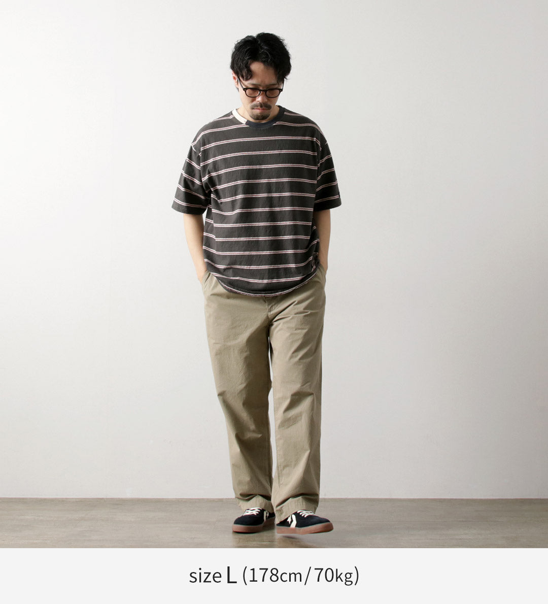 ILL ONE EIGHTY / Camiseta retro a rayas
