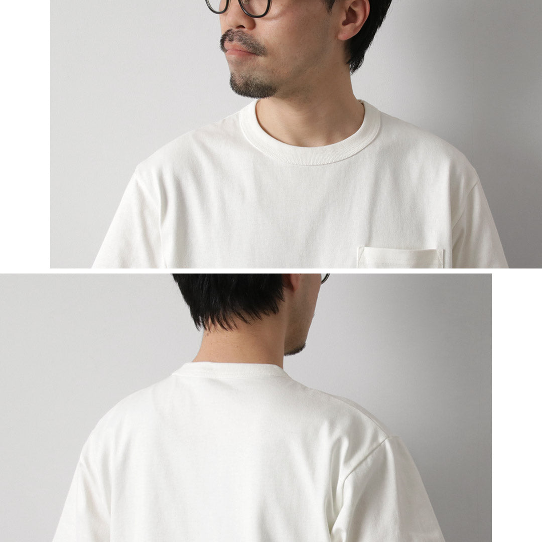 HEALTHKNIT / Camiseta con bolsillo y manga corta con cuello redondo y peso máximo de 9 oz