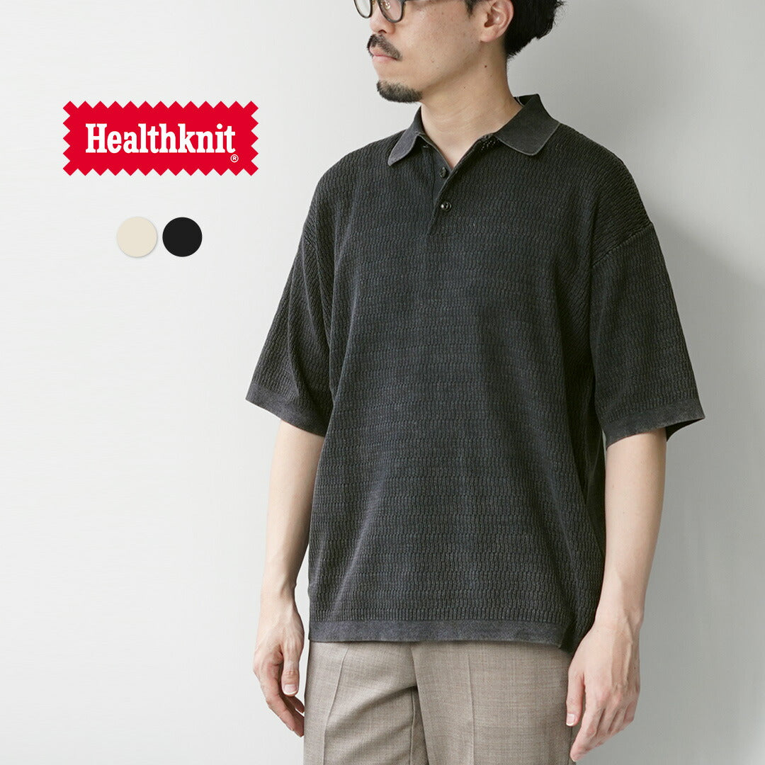 HEALTHKNIT / Polo en tricot à manches courtes