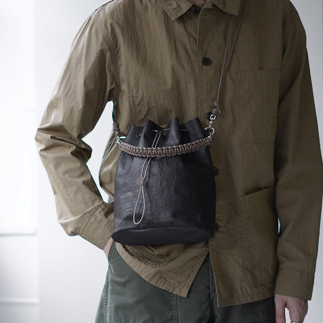 Bolso bidireccional SENTI / Dyneema de piel con cordón